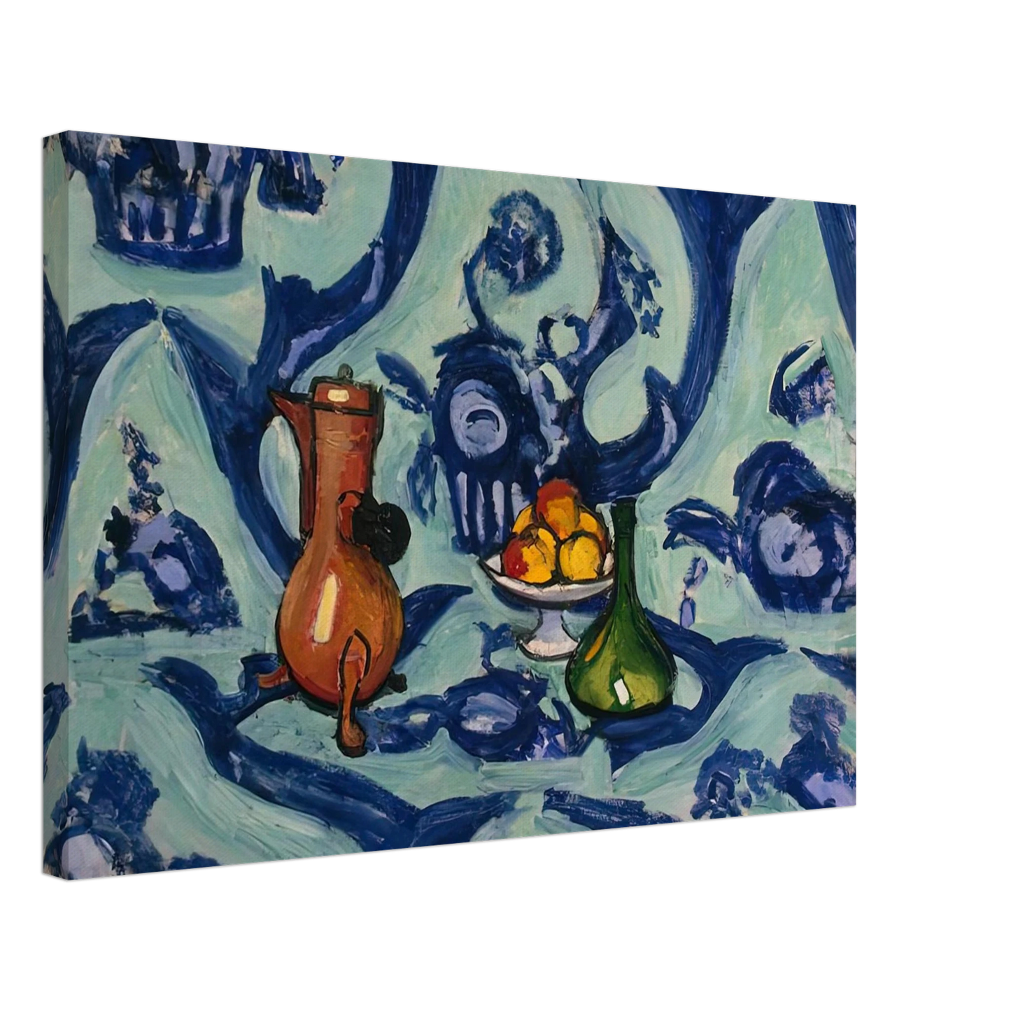 Henri Matisse - STILL LIFE WITH BLUE TABLECLOTH 1906 Canvas - 70x100 cm / 28x40 inches-canvas