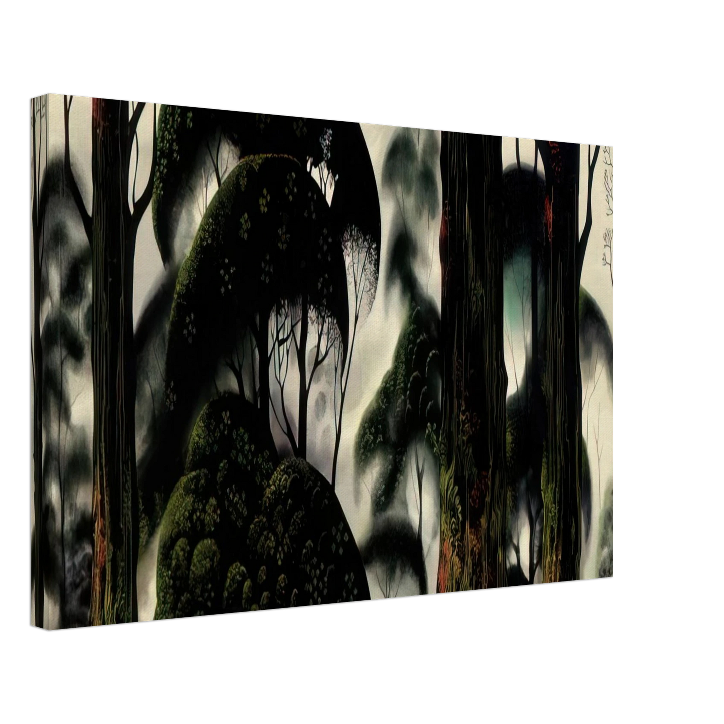 Eyvind Earle - Forest Magic Canvas - 70x100 cm / 28x40 inches-canvas