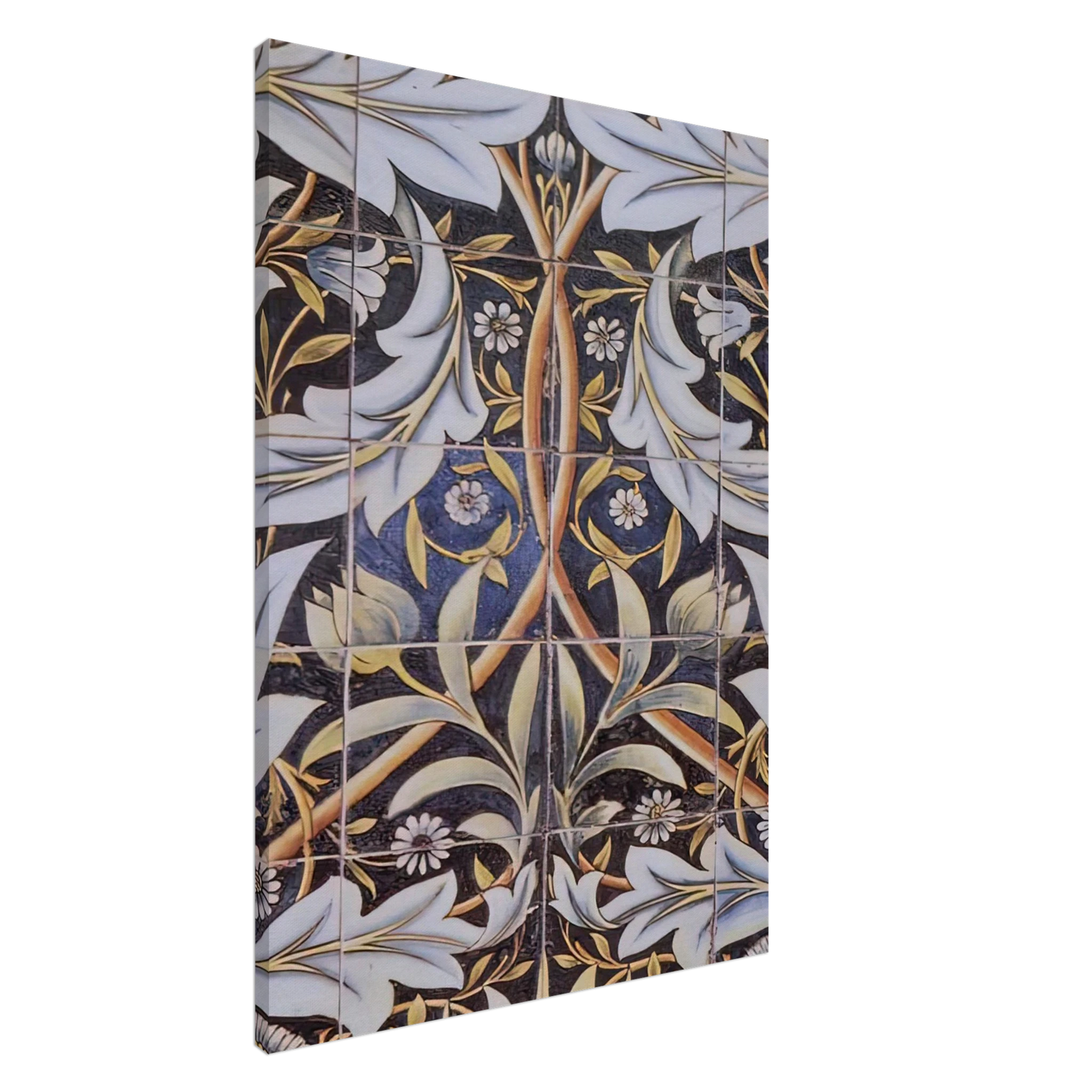 William Morris - PANEL OF CERAMIC TILES DESIGNED BY MORRIS AND PRODUCED BY WILLIAM DE MORGAN 1876 Canvas - 20x30 cm / 8x12 inches-canvas