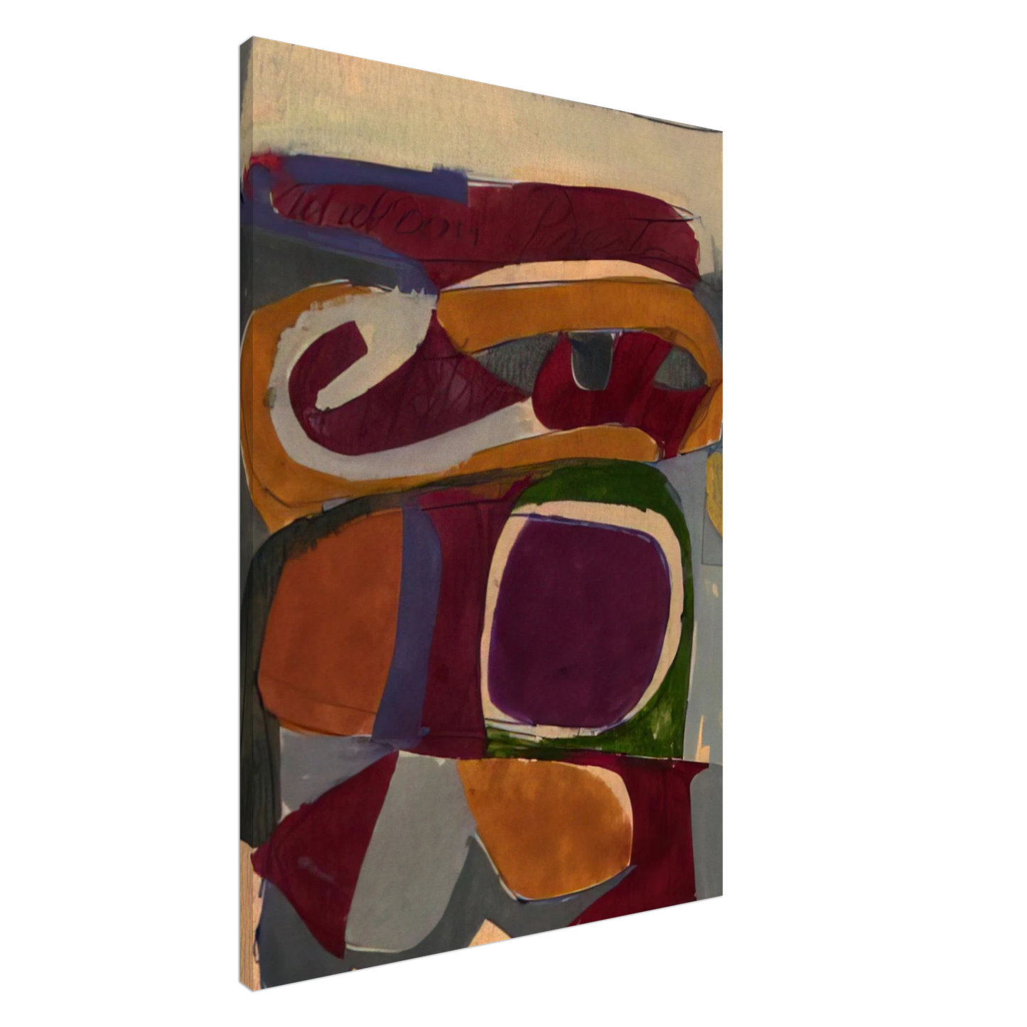 Will Barnet - Untitled - c.1959 United States Canvas - 20x30 cm / 8x12 inches-canvas