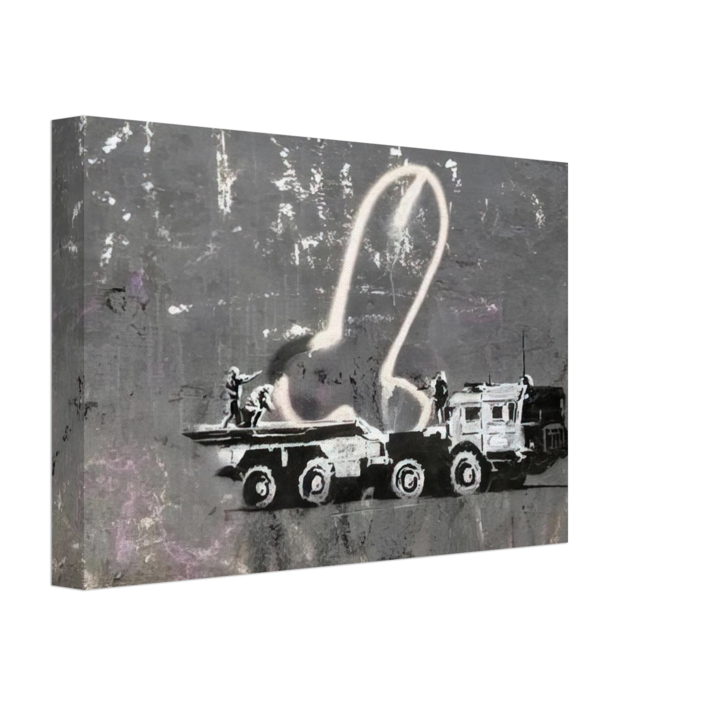 Banksy - KYIV VELYKA ZHYTOMYRSKA 13 2022 Canvas - 40x60 cm / 16x24 inches-canvas