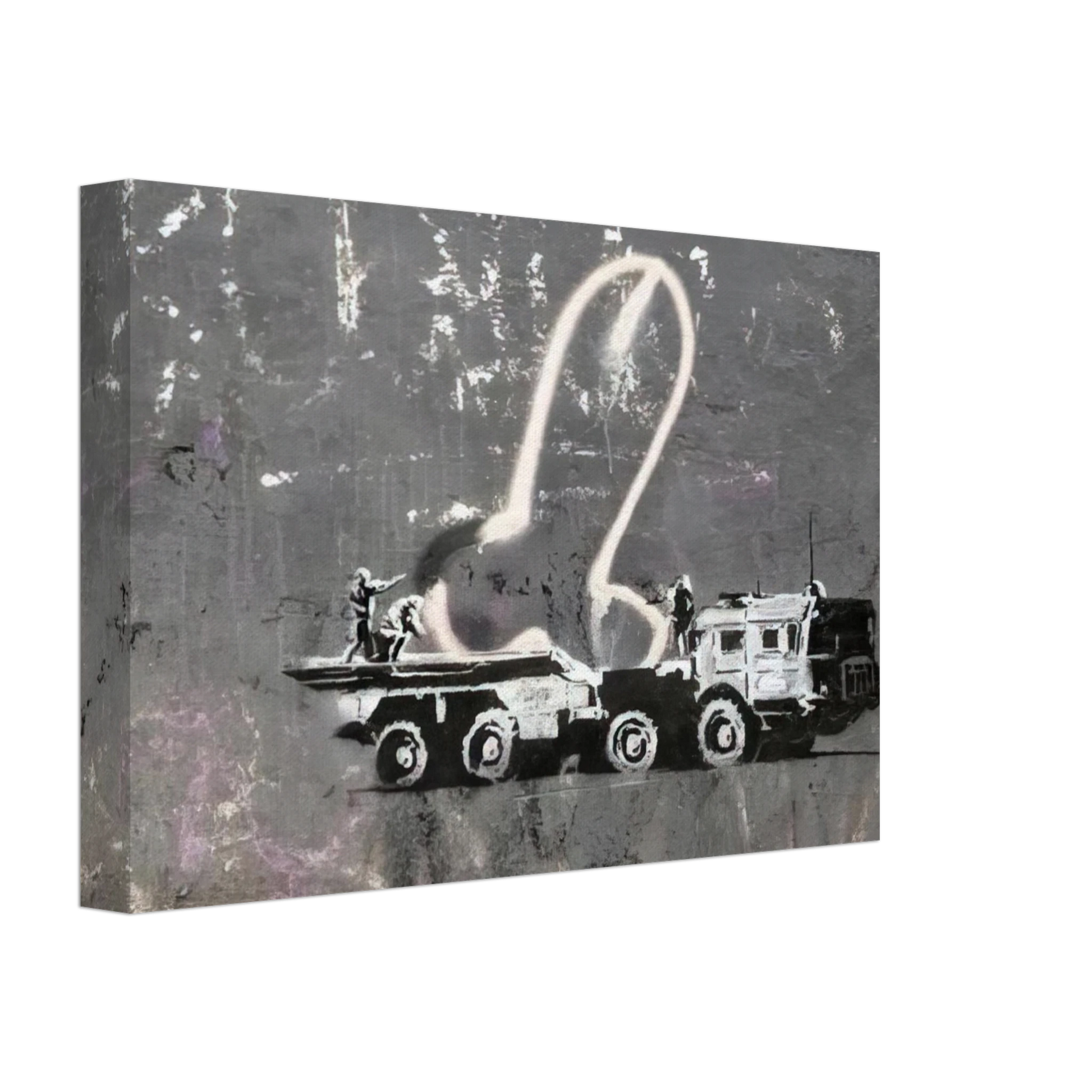 Banksy - KYIV VELYKA ZHYTOMYRSKA 13 2022 Canvas - 40x60 cm / 16x24 inches-canvas