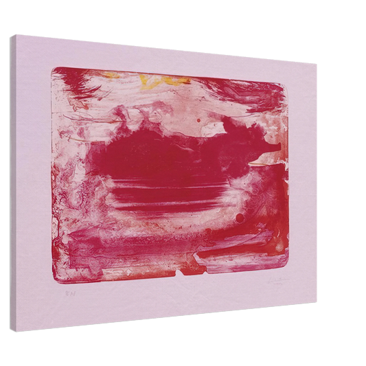 Helen Frankenthaler - The Red Sea - 1982 Canvas - 20x30 cm / 8x12 inches-canvas