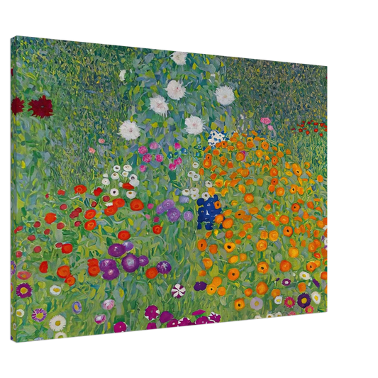 Gustav Klimt - BLUMENGARTEN 1907 Canvas - 20x30 cm / 8x12 inches-canvas
