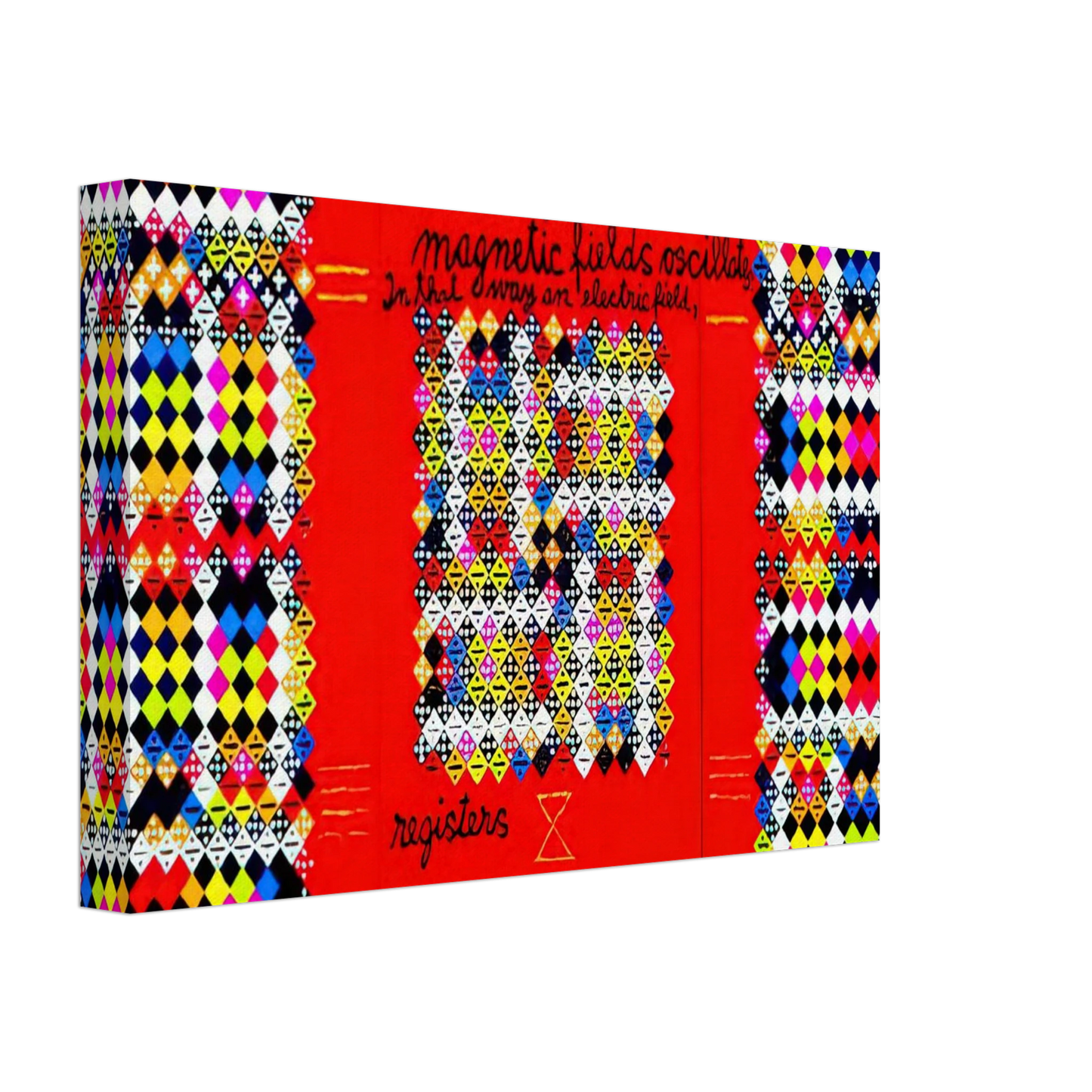 Alfred Jensen - Solar Energy Optics - 1975 Canvas - 40x60 cm / 16x24 inches-canvas