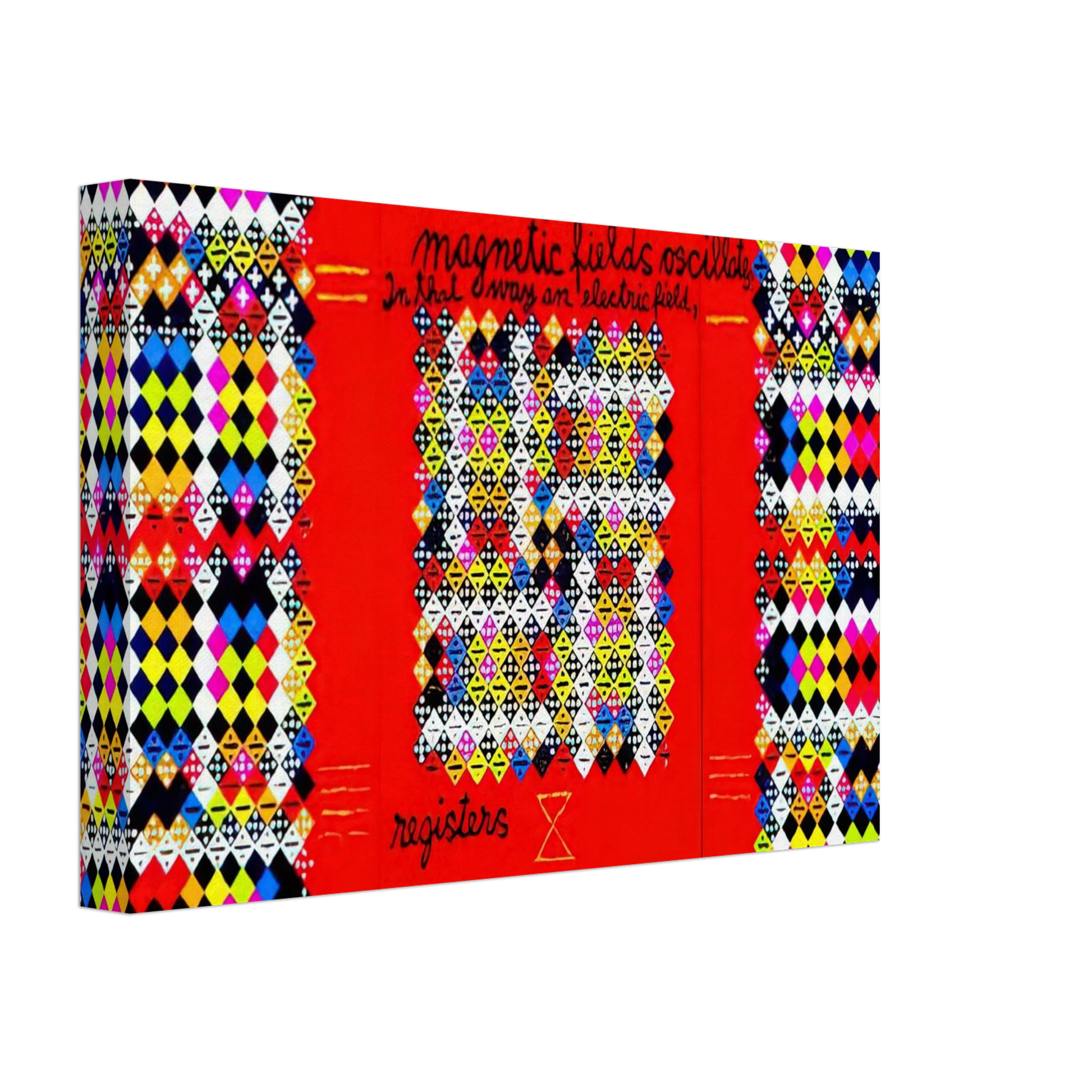 Alfred Jensen - Solar Energy Optics - 1975 Canvas - 40x60 cm / 16x24 inches-canvas