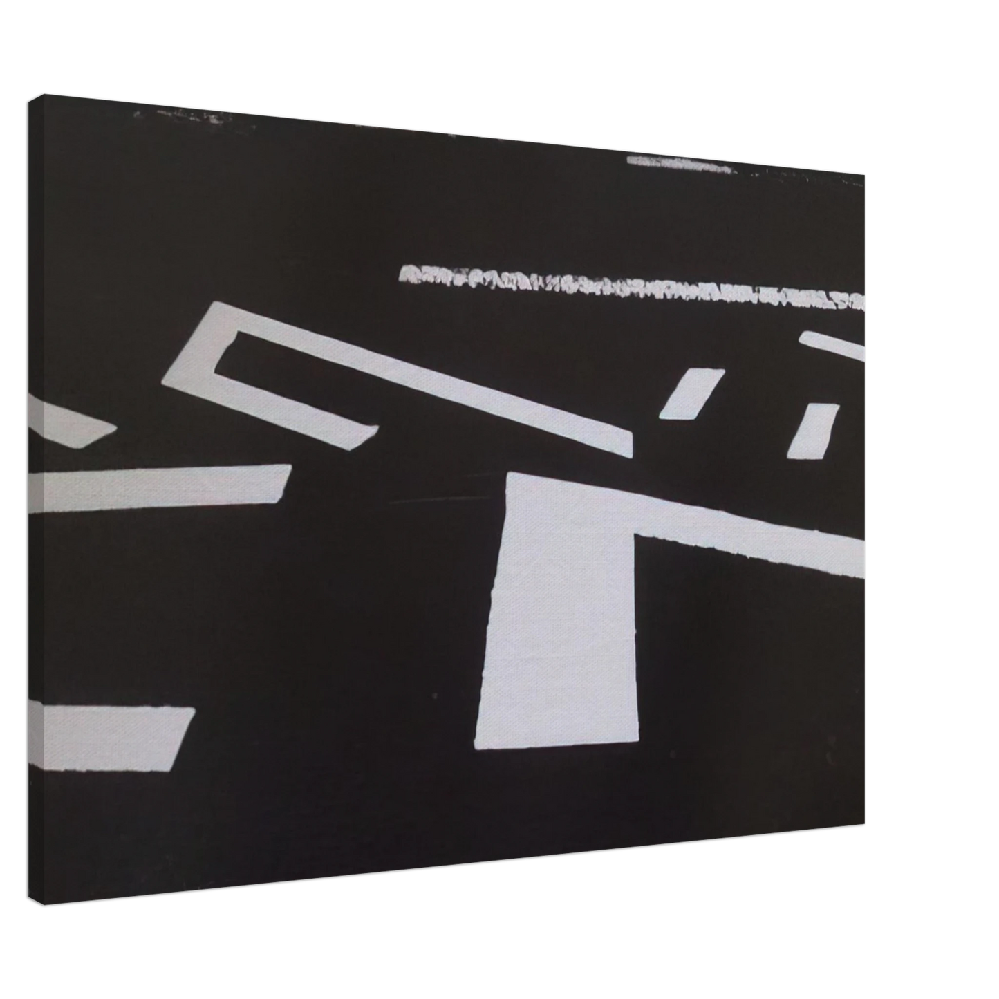 Nasreen Mohamedi - Untitled XVIII - 1981 Canvas - 20x30 cm / 8x12 inches-canvas