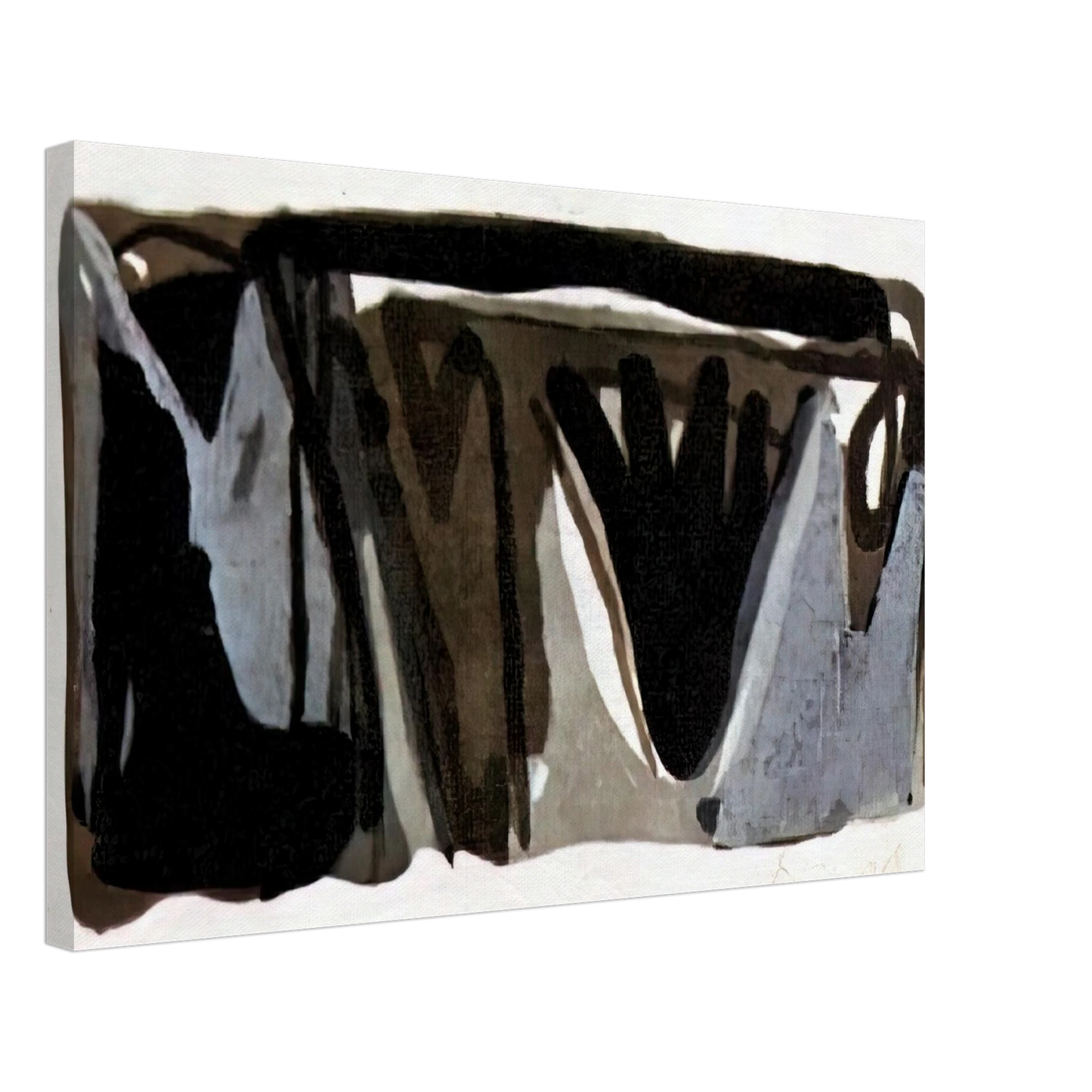 Bram van Velde - Grise nuit - 1975 Canvas - 70x100 cm / 28x40 inches-canvas