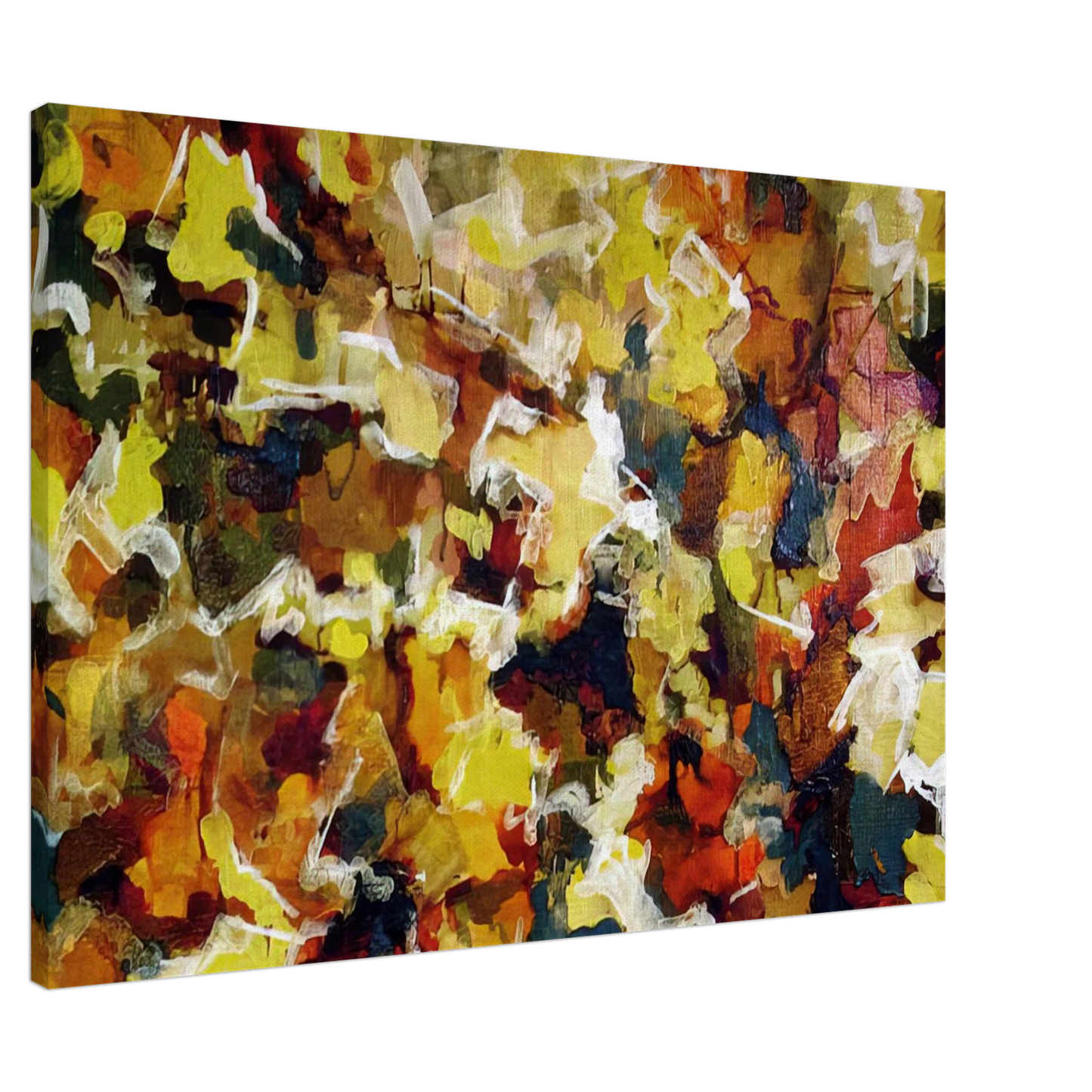 Audrey Flack - ABSTRACT EXPRESSIONIST AUTUMN SKY 1953 Canvas - 20x30 cm / 8x12 inches-canvas