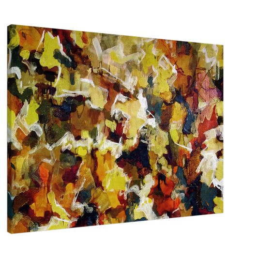 Audrey Flack - ABSTRACT EXPRESSIONIST AUTUMN SKY 1953 Canvas - 20x30 cm / 8x12 inches-canvas