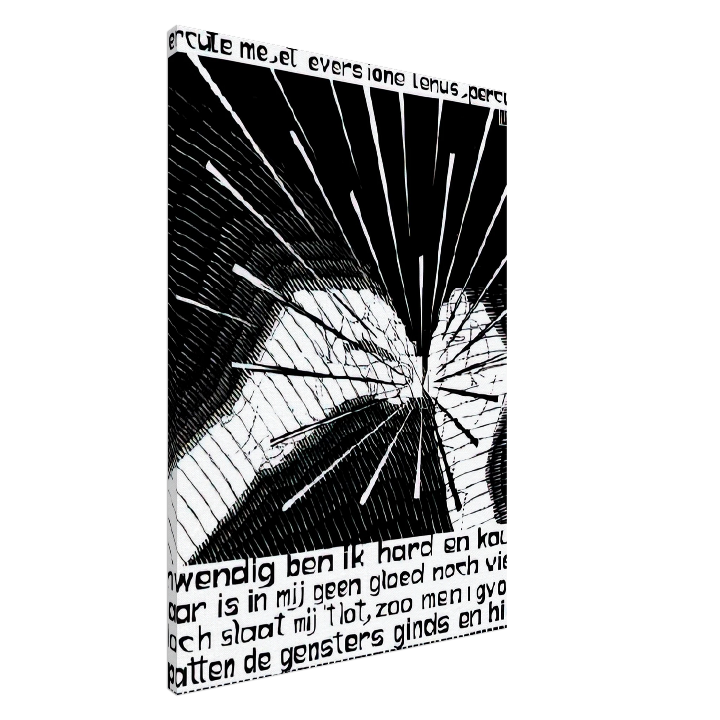 MC Escher - EMBLEMATA FLINT Canvas - 20x30 cm / 8x12 inches-canvas