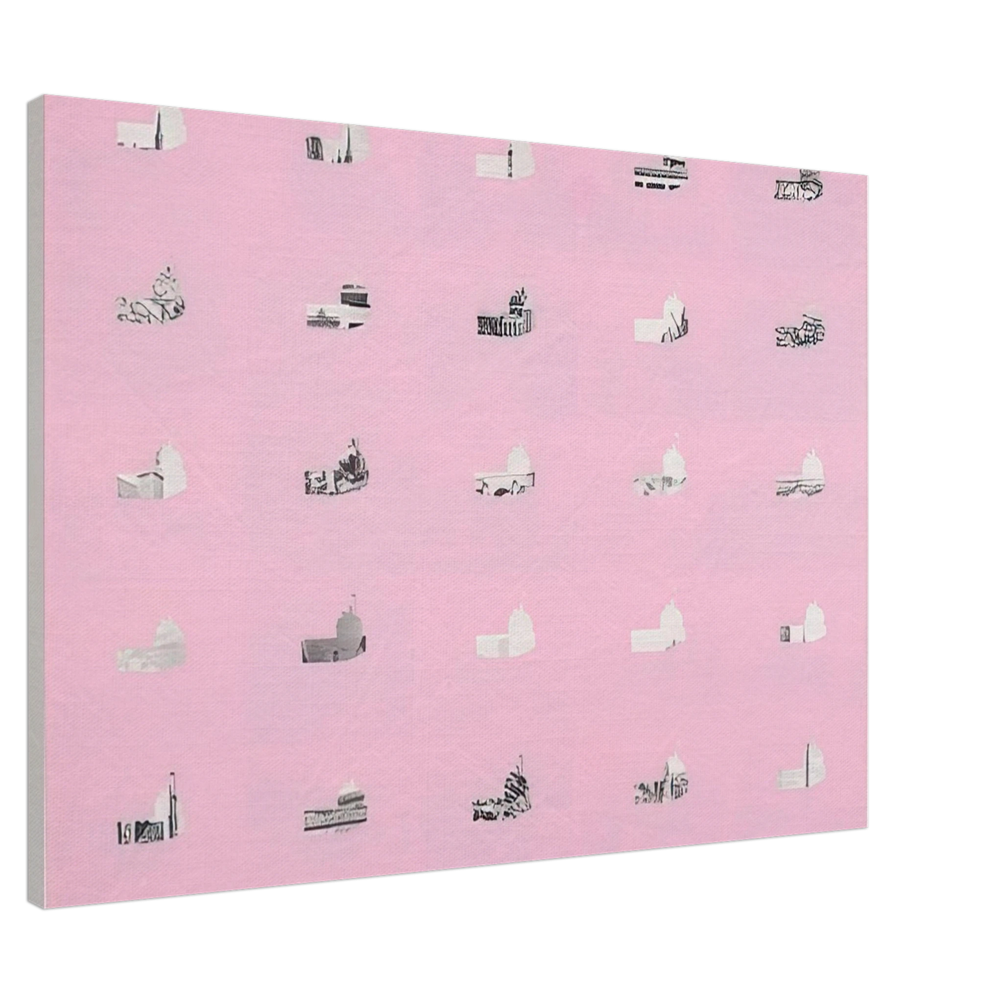 Dieter Roth - Berlin 2 - 1970 Canvas - 20x30 cm / 8x12 inches-canvas