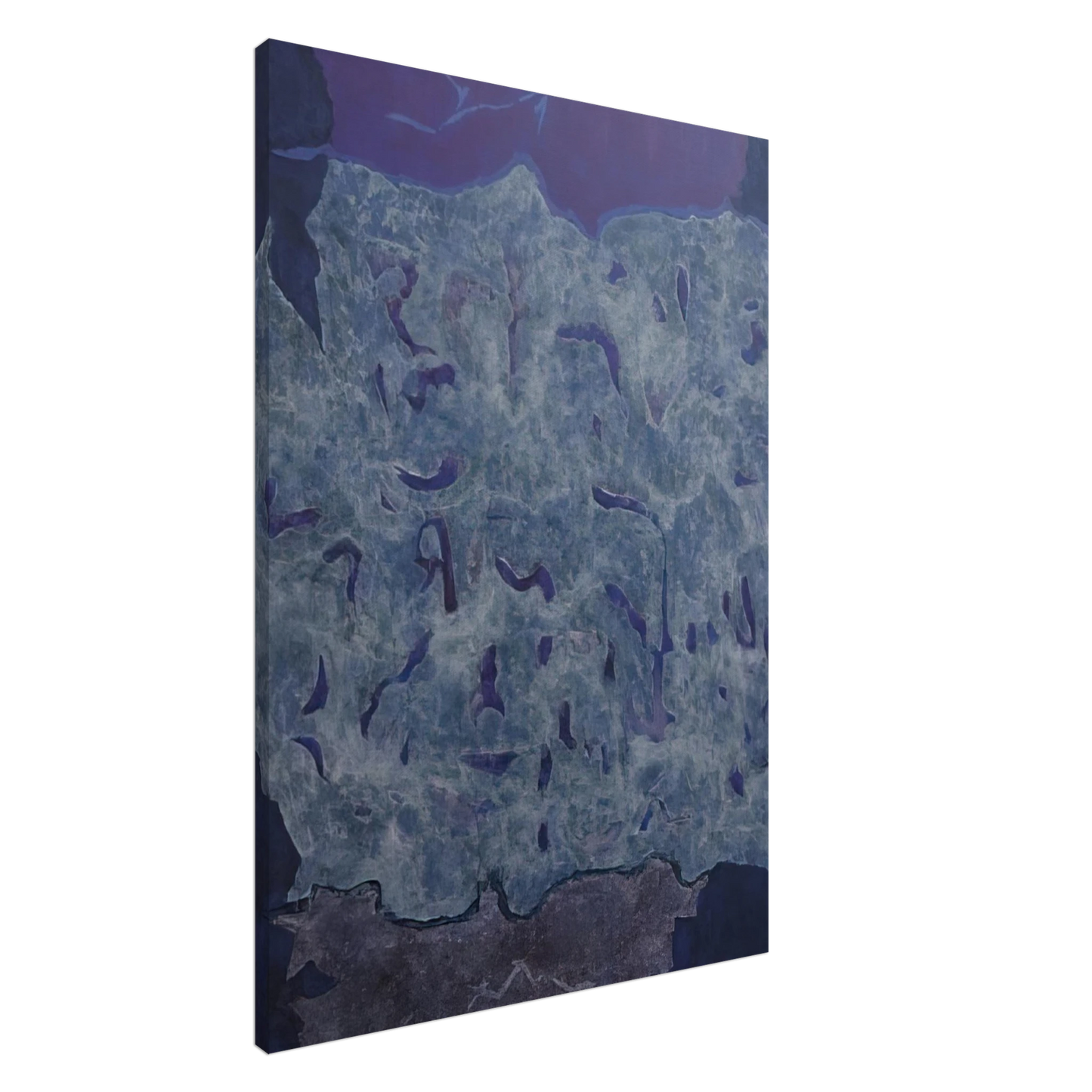 Theodoros Stamos - Infinity Field, Jerusalem Series IV - 1984 Canvas - 20x30 cm / 8x12 inches-canvas