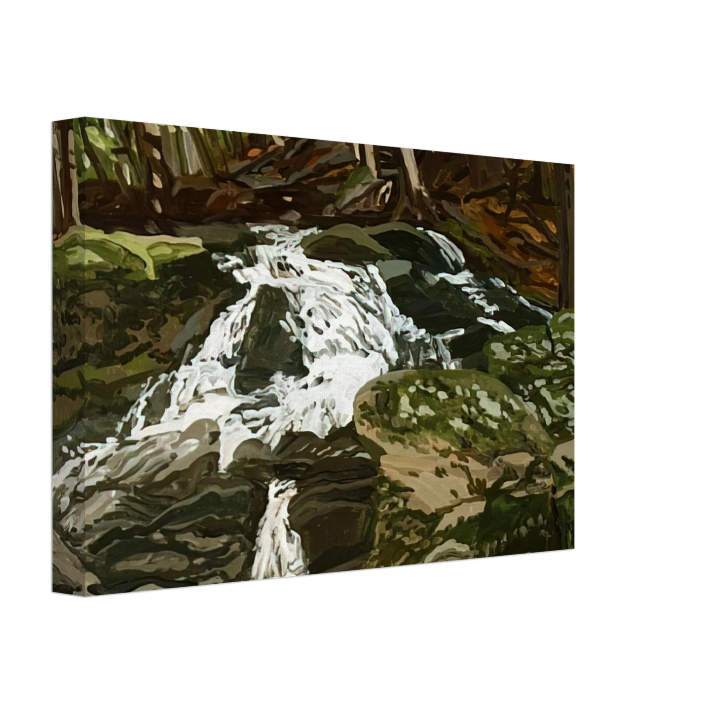 Wall artNeil Welliver - Study for Falls - Jam Brook - 1996 Canvas - 70x100 cm / 28x40 inches-canvas