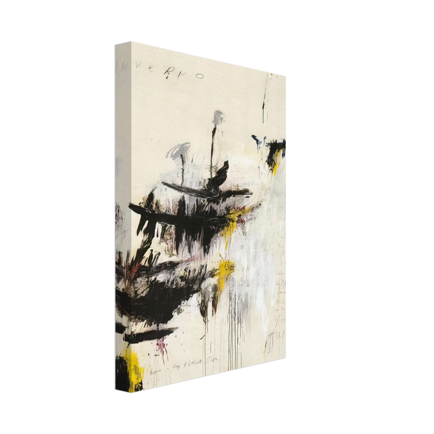 Cy Twombly - Quattro stagioni I. Inverno Canvas - 70x100 cm / 28x40 inches-canvas