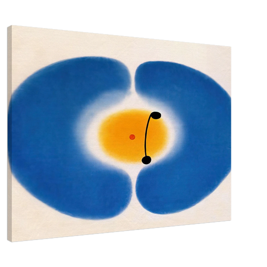 Victor Pasmore - Blue Mandala - 1978 Canvas - 20x30 cm / 8x12 inches-canvas