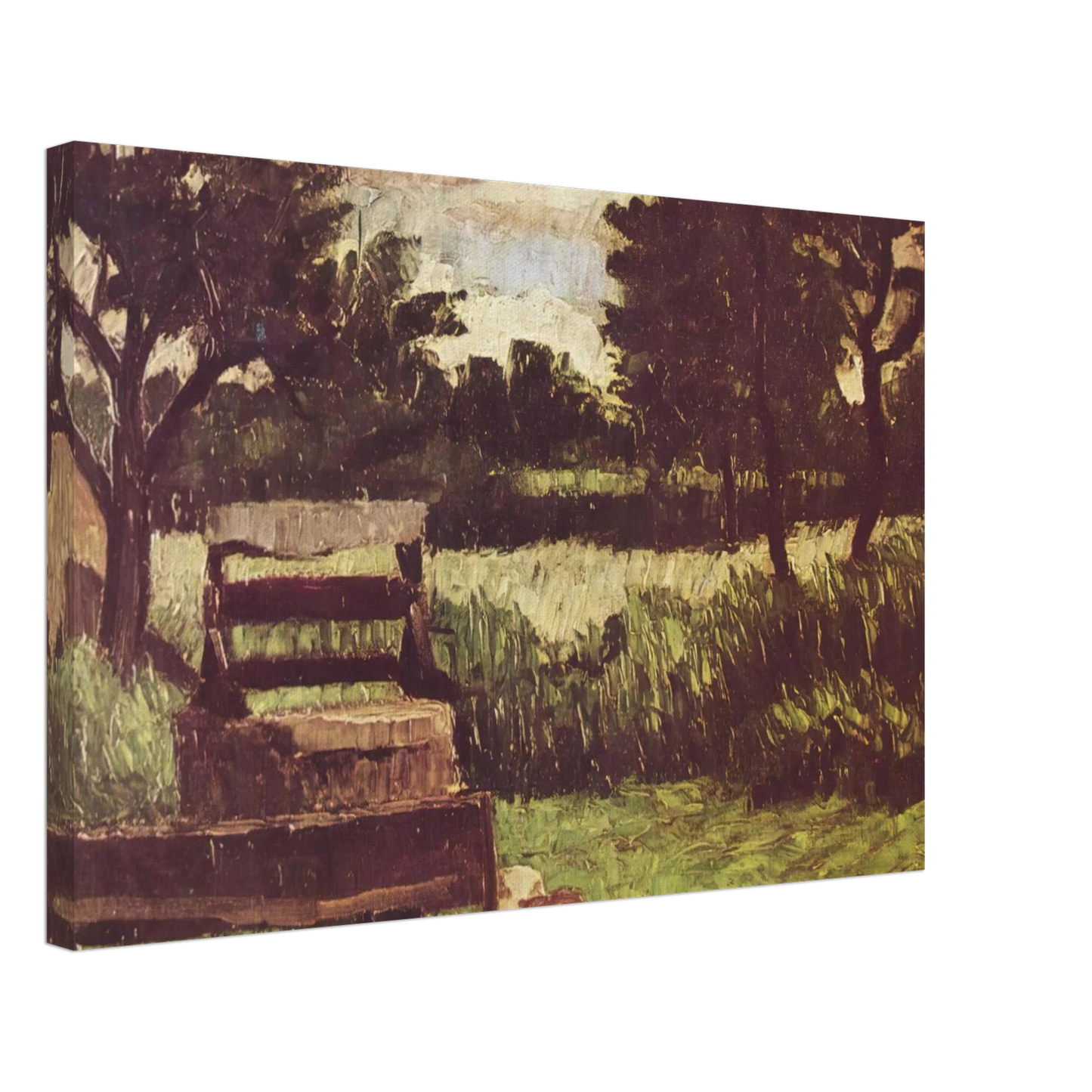 Paul Cezanne - Landscape with fountain Canvas - 70x100 cm / 28x40 inches-canvas