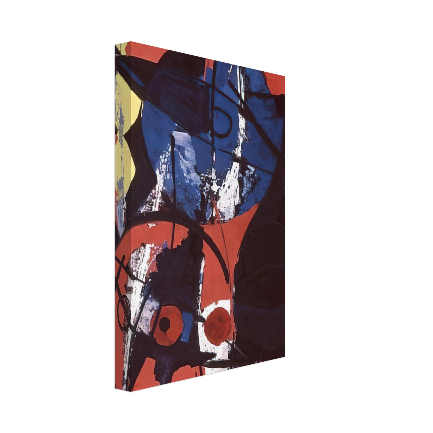 Ernst Wilhelm Nay - Blaufeuer - 1964 Canvas - 40x60 cm / 16x24 inches-canvas