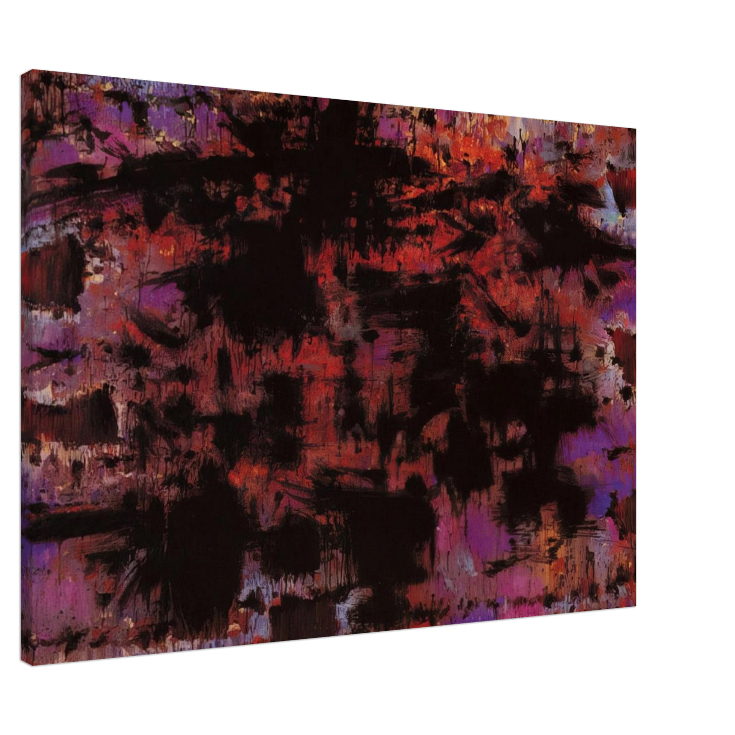 Alfred Manessier - Pour la mere d'un condamne a mort - 1975 Canvas - 20x30 cm / 8x12 inches-canvas