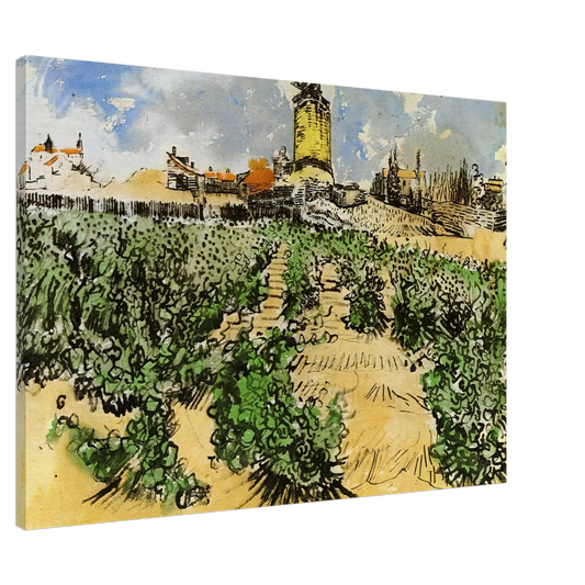 Vincent van Gogh - The Mill of Alphonse Daudet at Fontevieille Canvas - 20x30 cm / 8x12 inches-canvas
