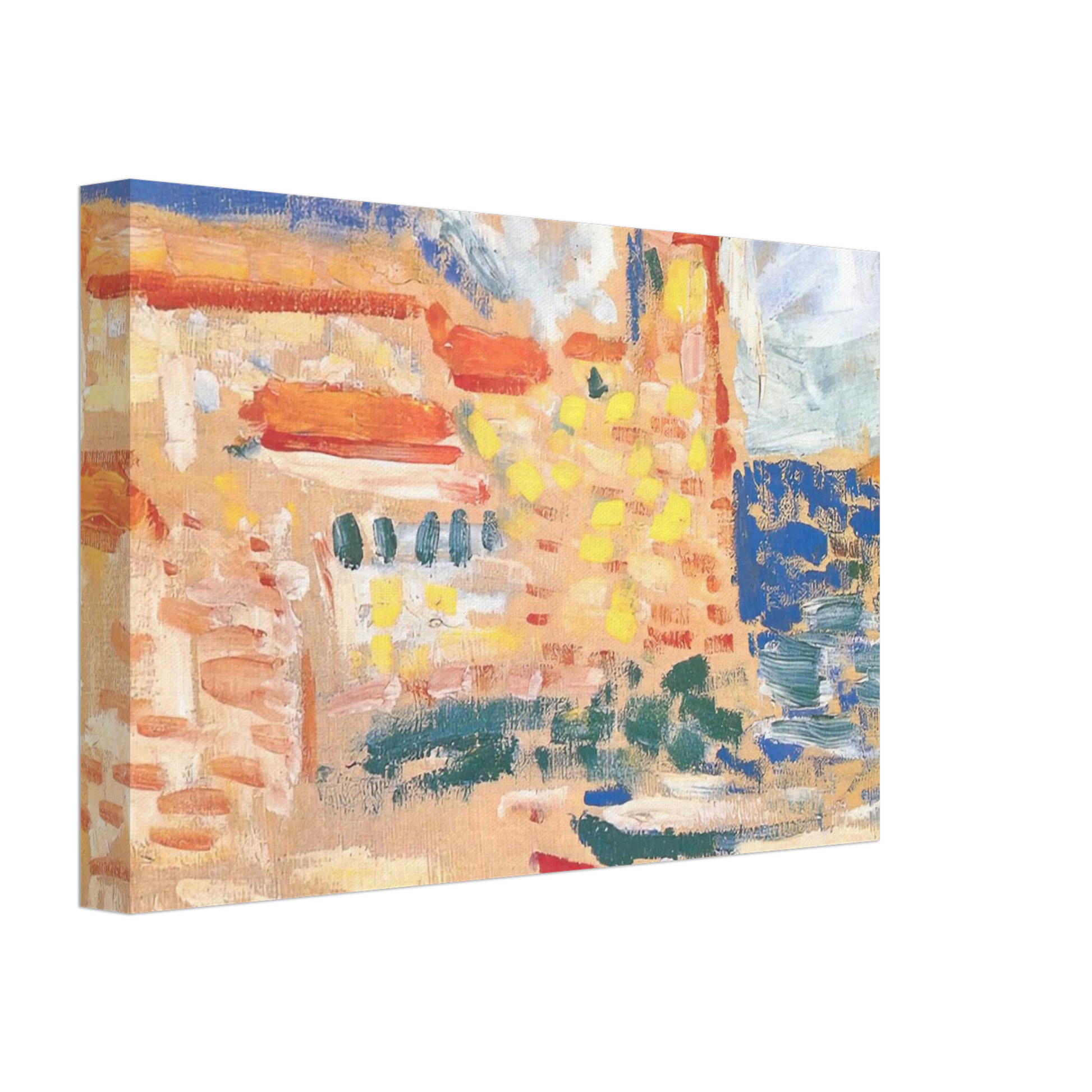 Henri Matisse - VIEW OF COLLIOURE WITH CHURCH 1905 Canvas - 70x100 cm / 28x40 inches-canvas
