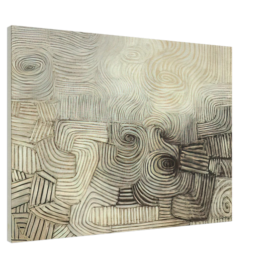 Victor Pasmore - The Snowstorm - 1950 Canvas - 20x30 cm / 8x12 inches-canvas