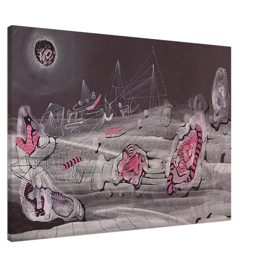 Roberto Matta - DARK LIGHT 1940 Canvas - 20x30 cm / 8x12 inches-canvas