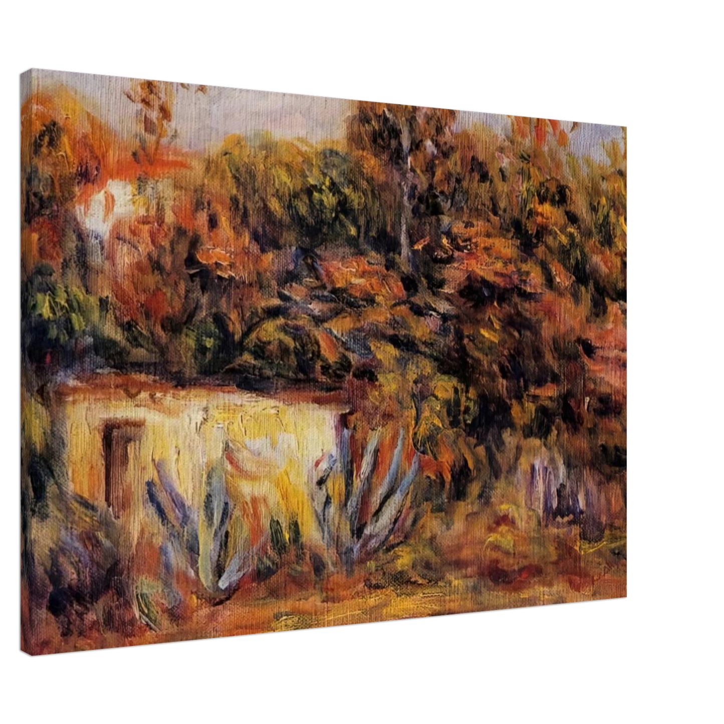 Pierre-Auguste Renoir - Cabin with Aloe Plants Canvas - 20x30 cm / 8x12 inches-canvas