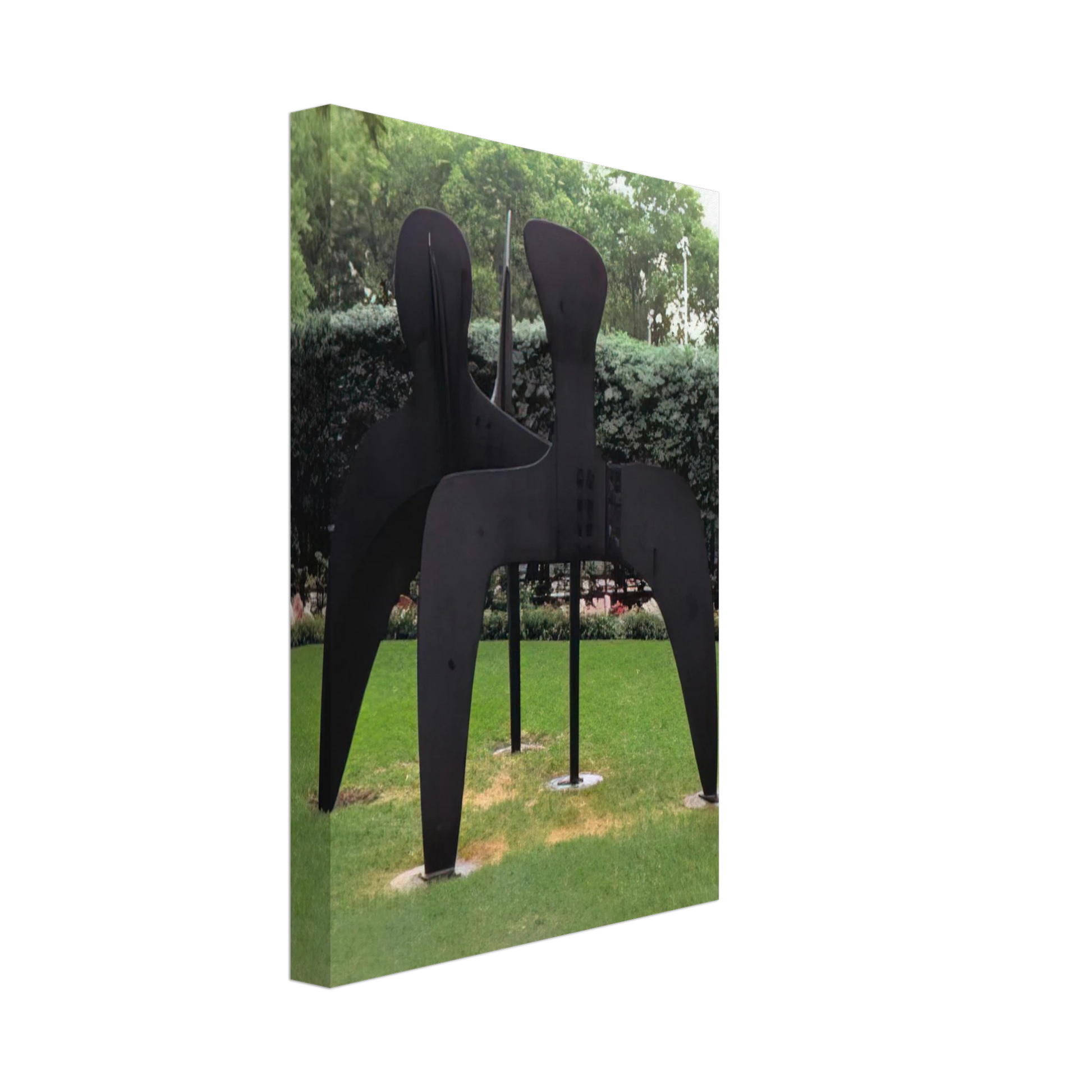 Alexander Calder - THREE BOLLARDS 1970 Canvas - 70x100 cm / 28x40 inches-canvas