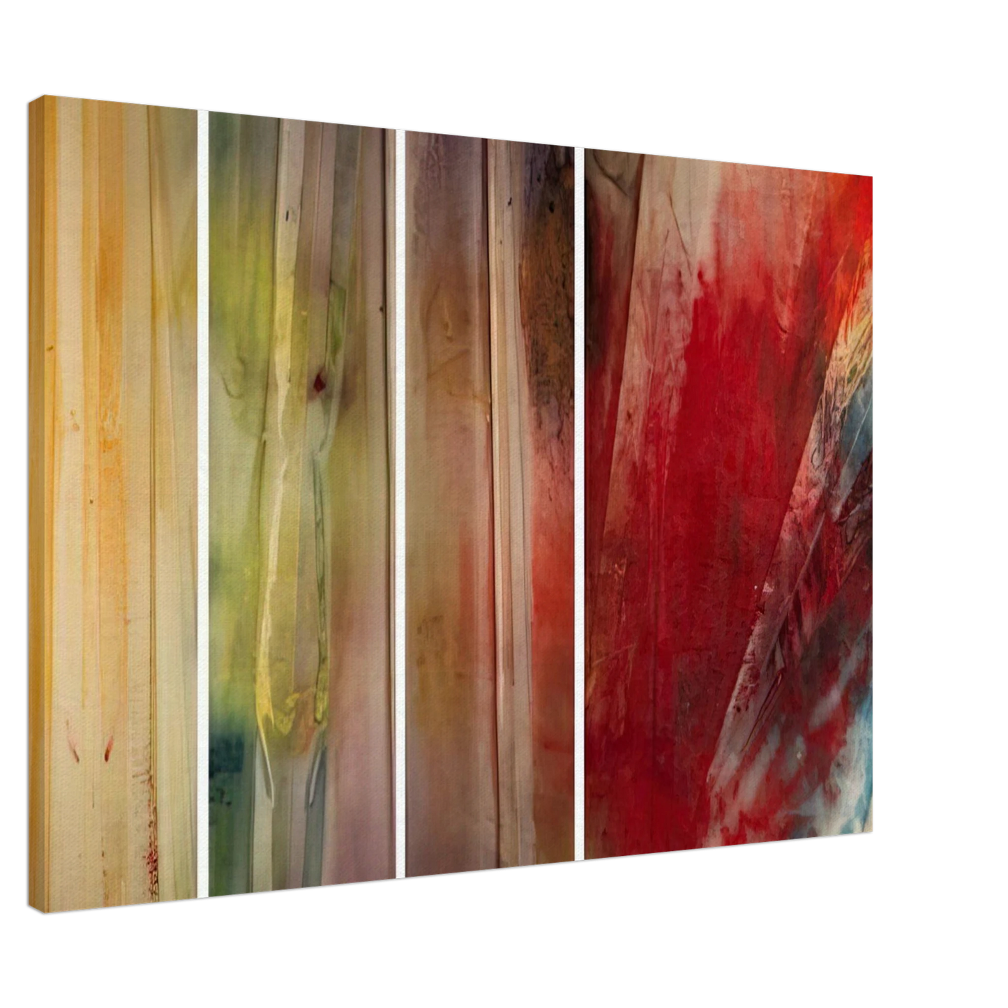 Sam Gilliam - A Warmth, A Lightness, A Glow and Then Canvas - 20x30 cm / 8x12 inches-canvas