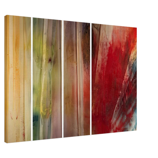 Sam Gilliam - A Warmth, A Lightness, A Glow and Then Canvas - 20x30 cm / 8x12 inches-canvas