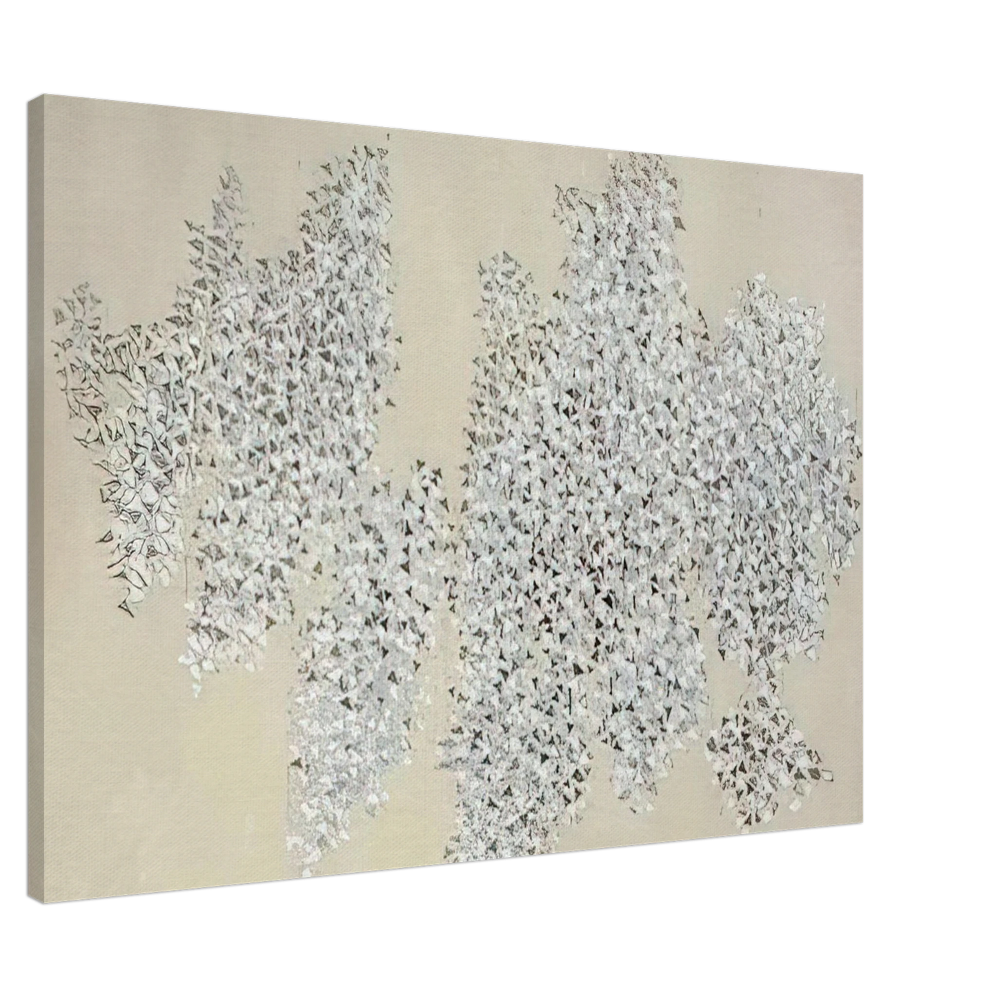 Robert Goodnough - Shapes Movement H - 1984 Canvas - 20x30 cm / 8x12 inches-canvas