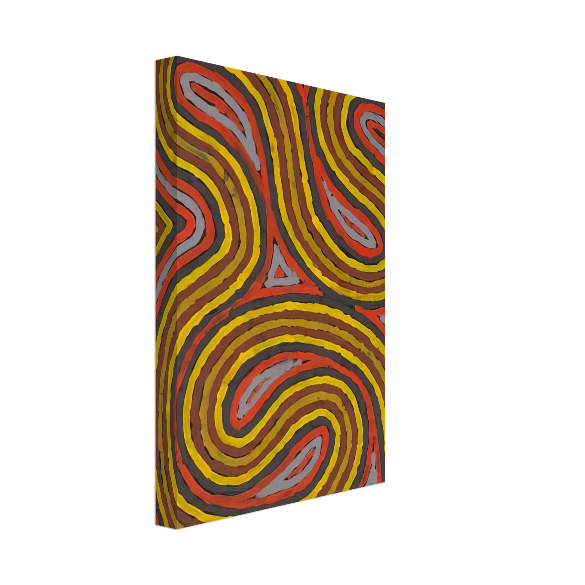 Clifford Possum Tjapaltjarri - Narripi Worm Dreaming - 1997 Canvas - 70x100 cm / 28x40 inches-canvas