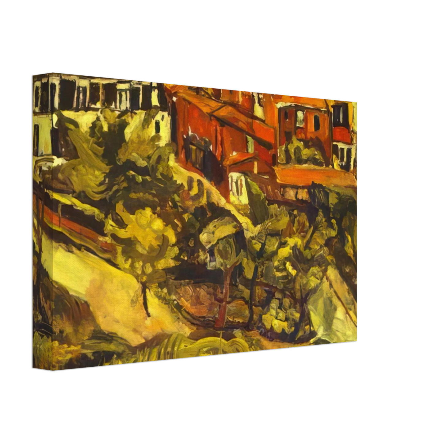 Chaim Soutine - RED HOUSES Canvas - 70x100 cm / 28x40 inches-canvas