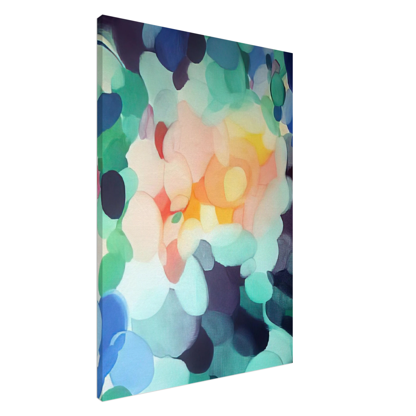 Alice Baber - Golden Center in the Ladder Canvas - 20x30 cm / 8x12 inches-canvas