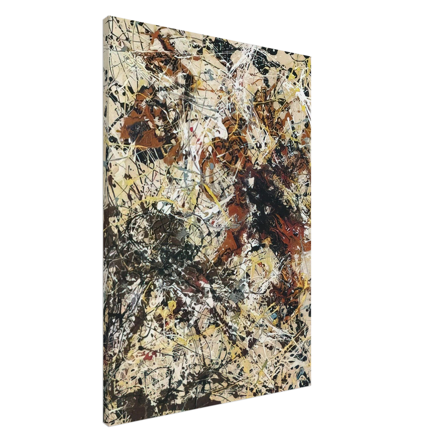 Jackson Pollock - NUMBER 12 1949 Canvas - 20x30 cm / 8x12 inches-canvas