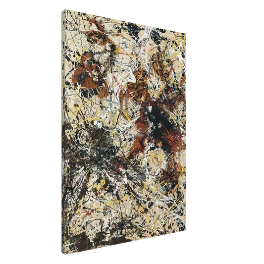 Jackson Pollock - NUMBER 12 1949 Canvas - 20x30 cm / 8x12 inches-canvas