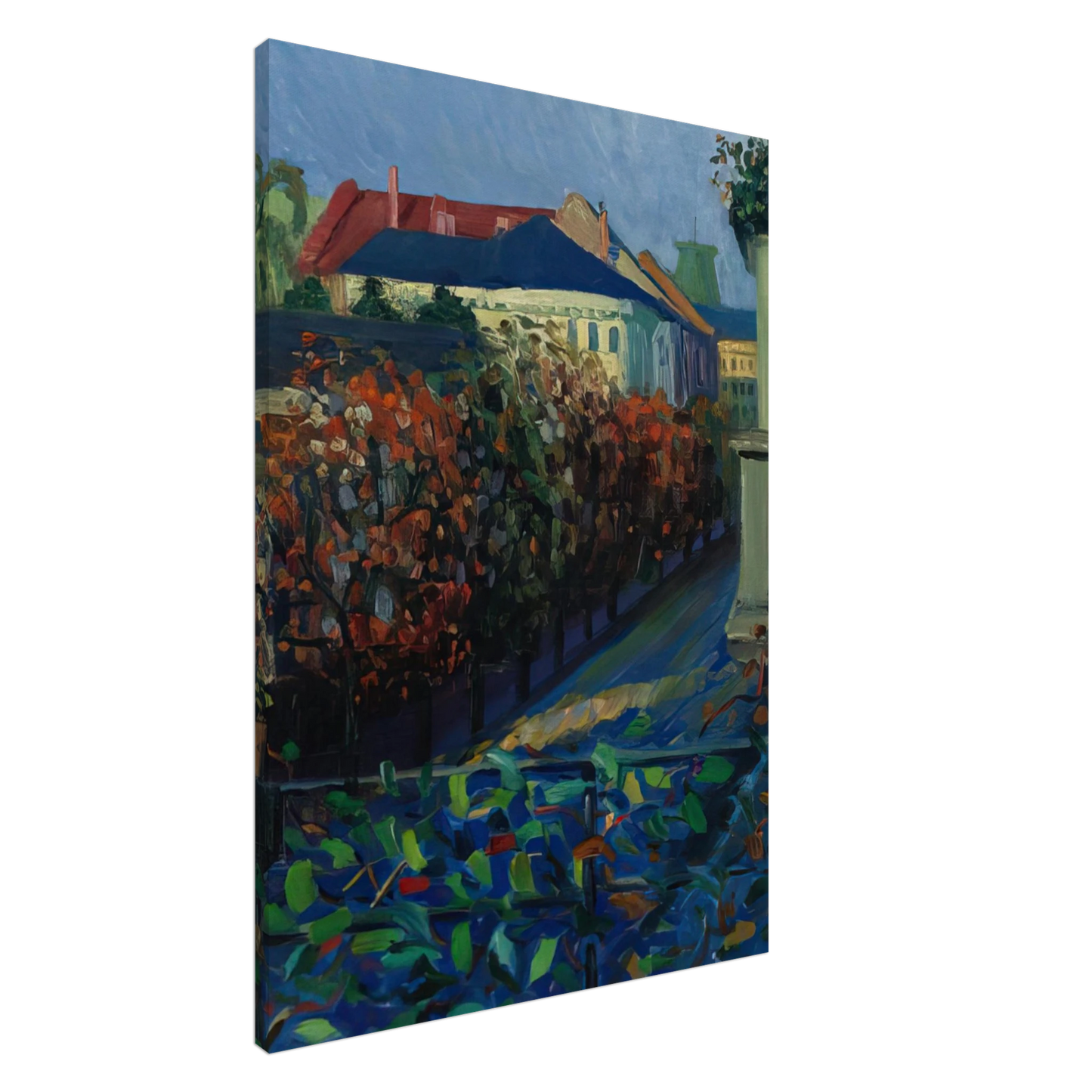 Gabriele Munter - BLICK AUS DER BONNER WOHNUNG Canvas - 20x30 cm / 8x12 inches-canvas
