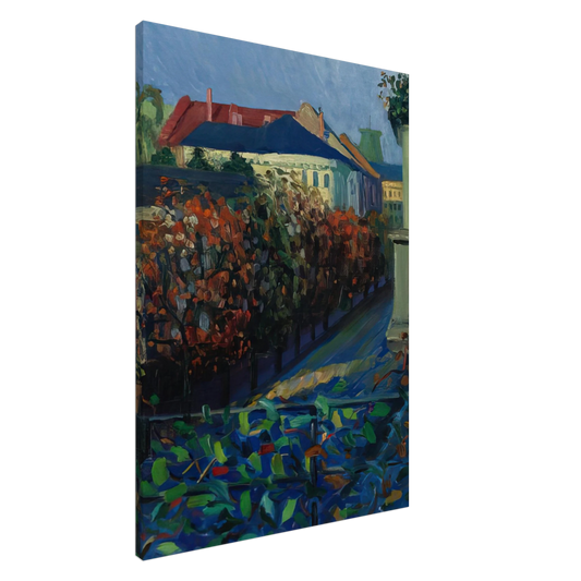 Gabriele Munter - BLICK AUS DER BONNER WOHNUNG Canvas - 20x30 cm / 8x12 inches-canvas
