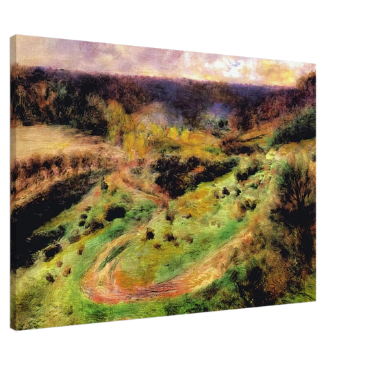 Pierre-Auguste Renoir - Landscape at Wargemont Canvas - 20x30 cm / 8x12 inches-canvas