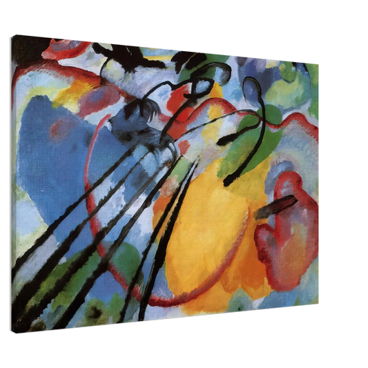 Wassily Kandinsky - IMPROVISATION 26 ROWING 1912 Canvas - 20x30 cm / 8x12 inches-canvas