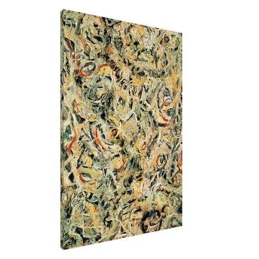 Jackson Pollock - EYES IN THE HEAT 1946 Canvas - 20x30 cm / 8x12 inches-canvas