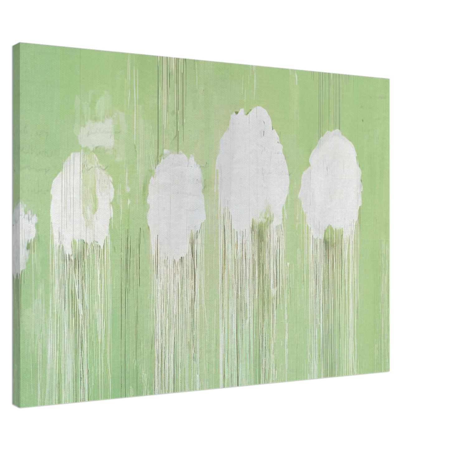 Cy Twombly - Untitled,  Peony Blossom Painting  Canvas - 20x30 cm / 8x12 inches-canvas