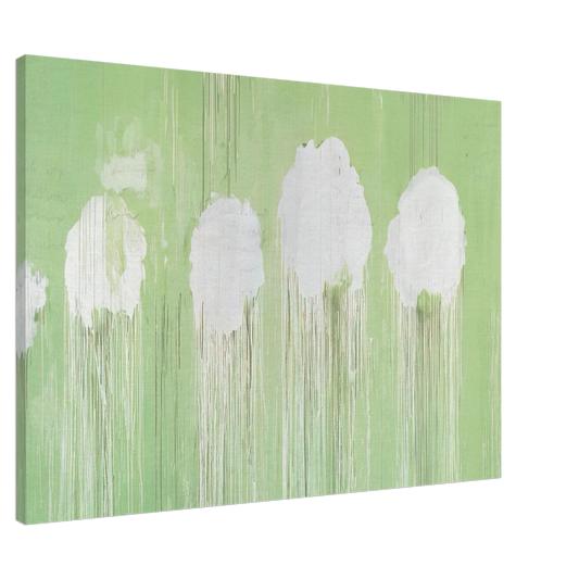 Cy Twombly - Untitled,  Peony Blossom Painting  Canvas - 20x30 cm / 8x12 inches-canvas