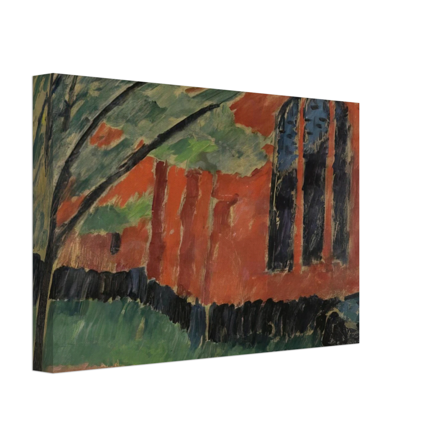 Alexej von Jawlensky - THE CHURCH IN PREROW 1911 Canvas - 40x60 cm / 16x24 inches-canvas