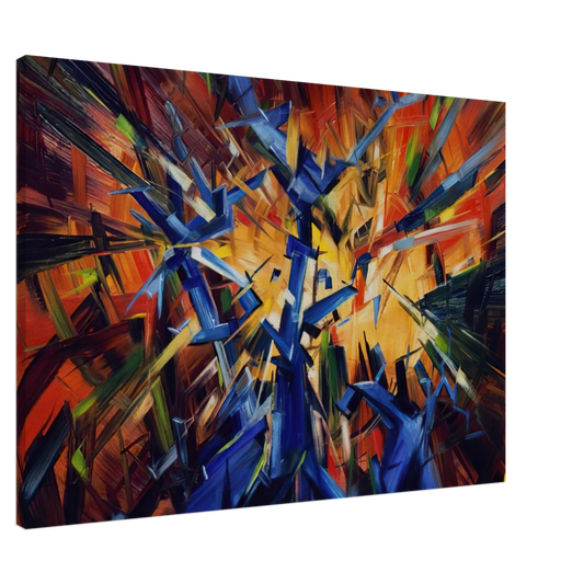 Konrad Zuse - Untitled - 1966 Canvas - 20x30 cm / 8x12 inches-canvas