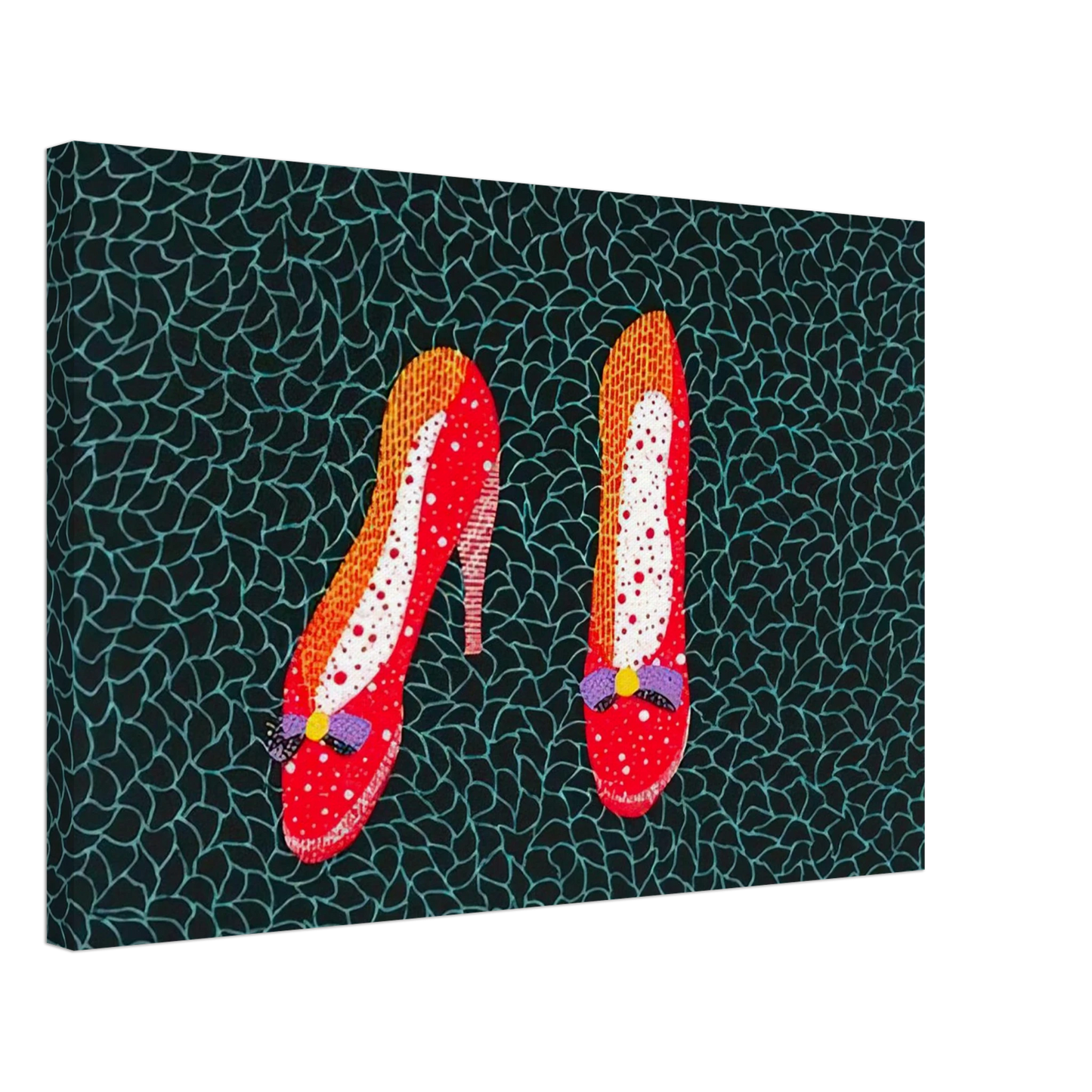 Yayoi Kusama - SHOES 1985 Canvas - 70x100 cm / 28x40 inches-canvas