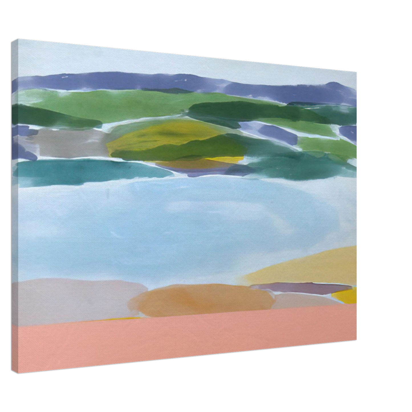 Ronnie Landfield - Survival's Shore - 1980 Canvas - 20x30 cm / 8x12 inches-canvas