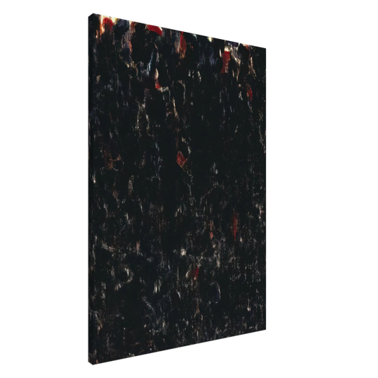 Sam Francis - Untitled  Black Clouds  Canvas - 20x30 cm / 8x12 inches-canvas