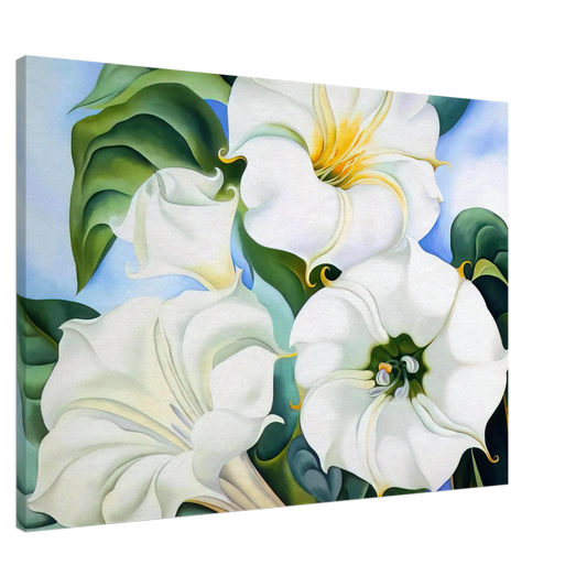 Georgia O'Keeffe - Jimson Weed 3 Canvas - 20x30 cm / 8x12 inches-canvas